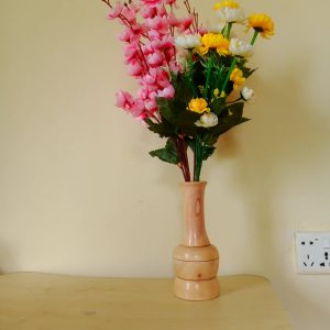 কাঠের ফুলদানী মাঝারি ( chw-063 )