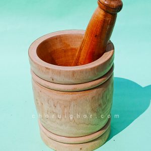 কাঠের হামানদিস্তা সাইজ ৩(chw-025)