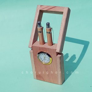 কাঠের পকেট/টেবিল কলমদানী(chw-020	)